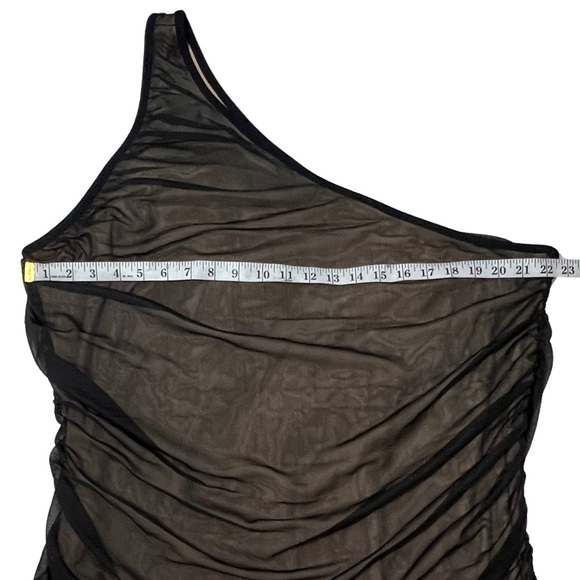 Torrid New Mesh One Shoulder Contrast Lining Top Black Plus 4 26 4X - Picture 6 of 10